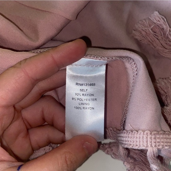 NWT FATE BRAND PINK TASSLE SKIRT BOUTIQUE POPULAR BRAND SUMMER FESTIVAL WEAR - Picture 5 of 8